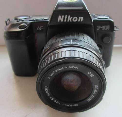 Nikon F-801-Sigma 28-80mm 1:3.5-5.6 Macro Lens-Not Working-As per Photos