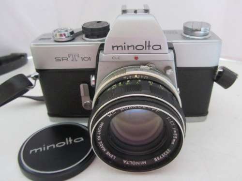 Minolta T 101 Minolta MC Rokkor PF  1:1.7 55mm Lens Plus Hoya HMC Zoom 70-150mm 3.8/55 Lens Plus Opt