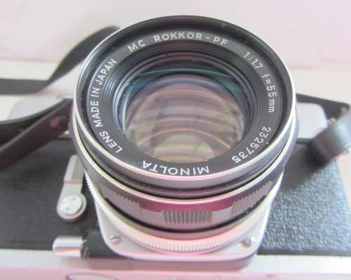 Minolta T 101 Minolta MC Rokkor PF  1:1.7 55mm Lens Plus Hoya HMC Zoom 70-150mm 3.8/55 Lens Plus Opt