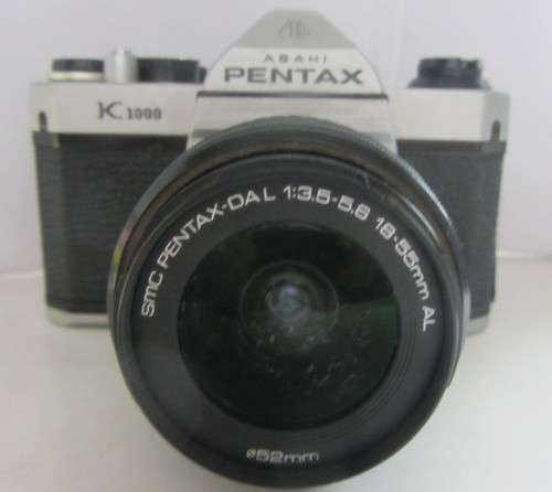 Pentax K-100--SMC Pentax Dal 1:3.5-5.6 18-55mm Lens-clean-Winder Stuck-For repair or Spares