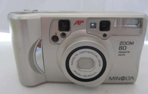 Minolta Zoom 80 Date 35mm Camera-Original Box-Excellent Condition