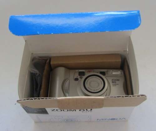 Minolta Zoom 80 Date 35mm Camera-Original Box-Excellent Condition