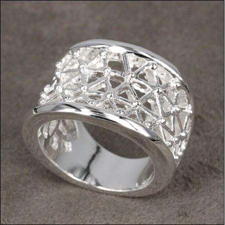 Sterling Silver Triangle Design Ring