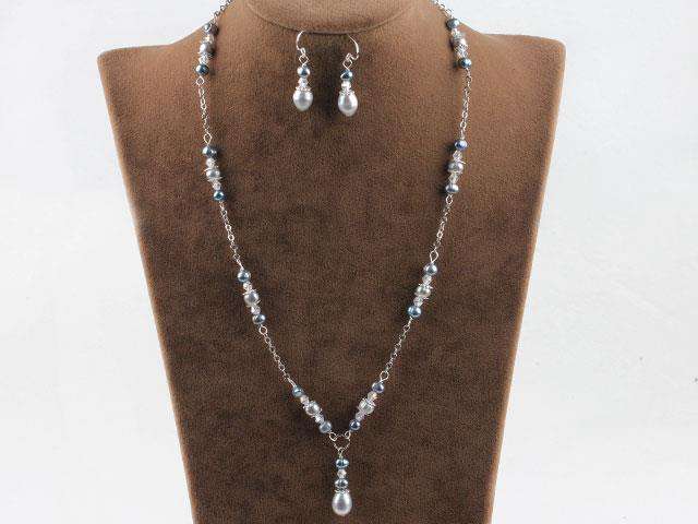 **Crazy Sale** Gunmetal Pearl Set