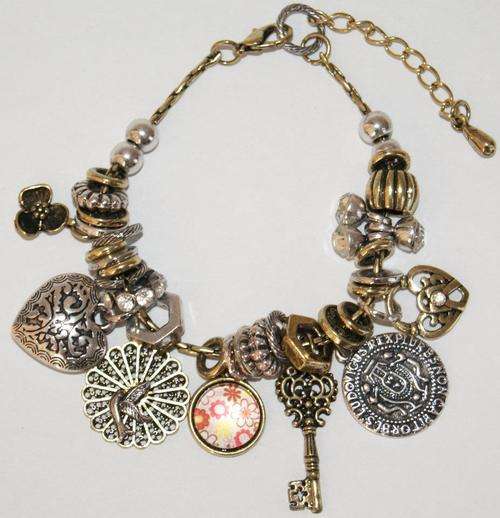 **Crazy Sale** Two Tone Charm Bracelet