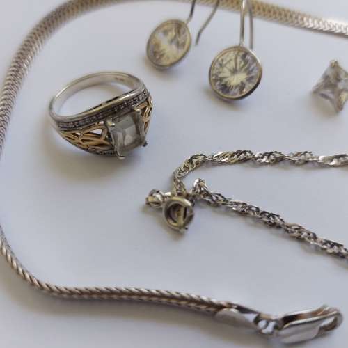 Silver and Gold Jewelry Bundle