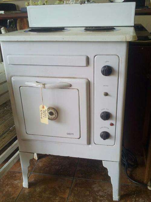 1930's Rare vintage original Defy enamel stove - one of the first electrical stoves - Afrikaan Shop