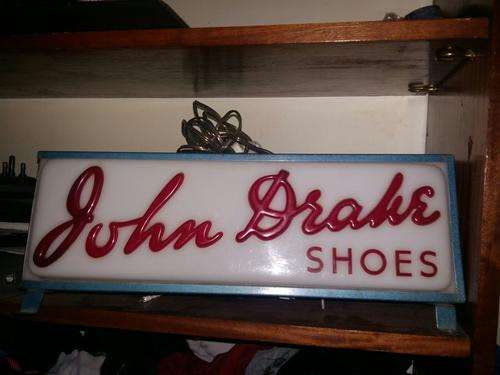 Beautiful old John Drake Shoes lightbox