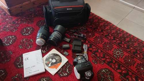 Sony A 330 DSLR Camera with 2 lenses and other assecories - Like new - 100 photos taken