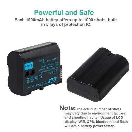 Beston Dual Charger with EN-EL15 Batteries- (NIKON)