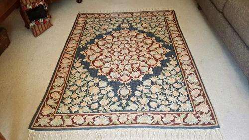 Embroidered hand stiched floral carpet form Kasmir
