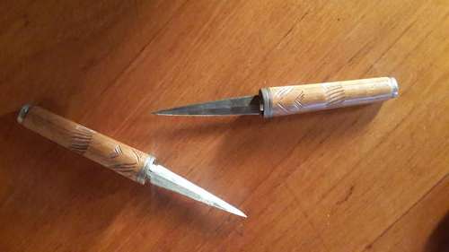 Beautiful but Unusual - Vintage double "stick" knife from Madagascar