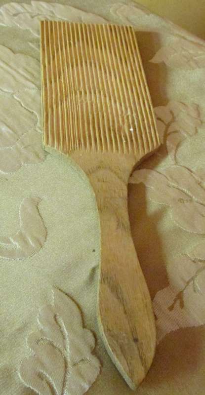 Wooden Butter Pat.