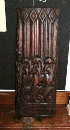 Hand carved Wood Panel