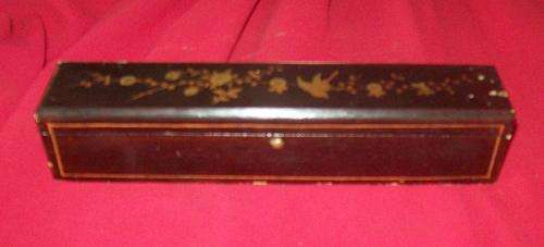 BLACK LACQUER FAN BOX