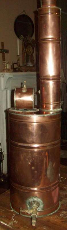 COPPER PARAFFIN DONKEY GEYSER