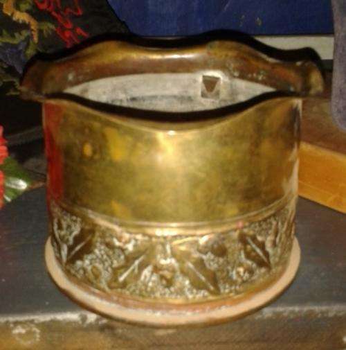 WORLD WAR 1 SOLID BRASS SHELL CASING