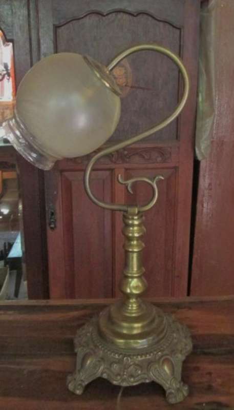 Lovely Brass Plated Desk Lamp