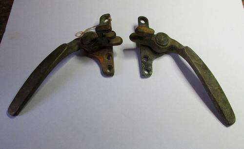 Pair of Vintage Brass Window Handles