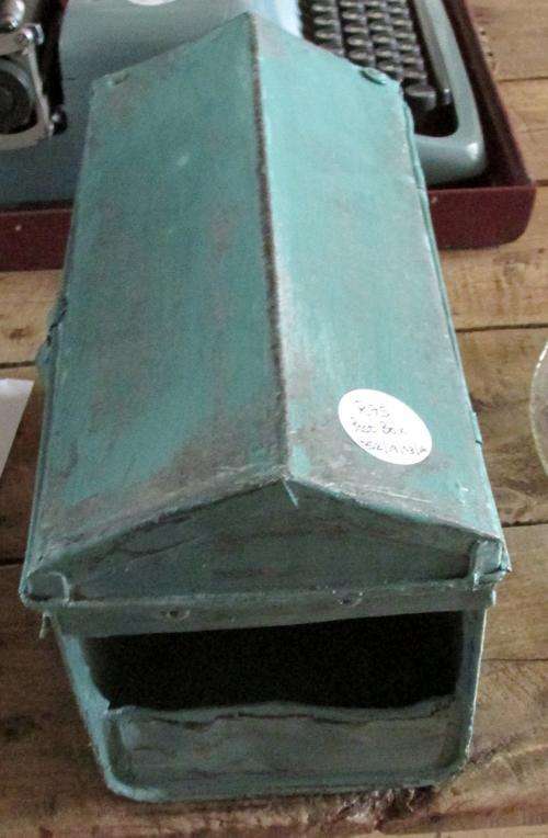 Vintage Tin Distressed Post Box