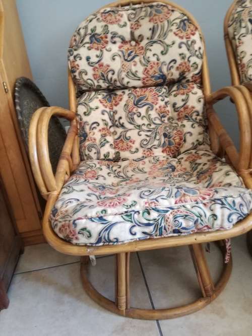 vintage cane chairs