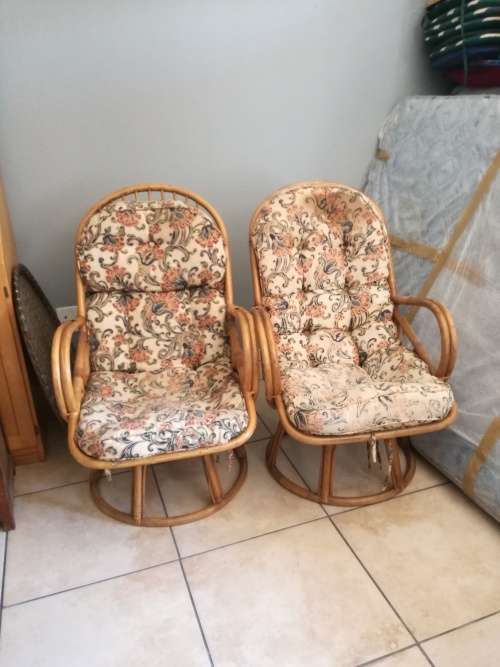 vintage cane chairs