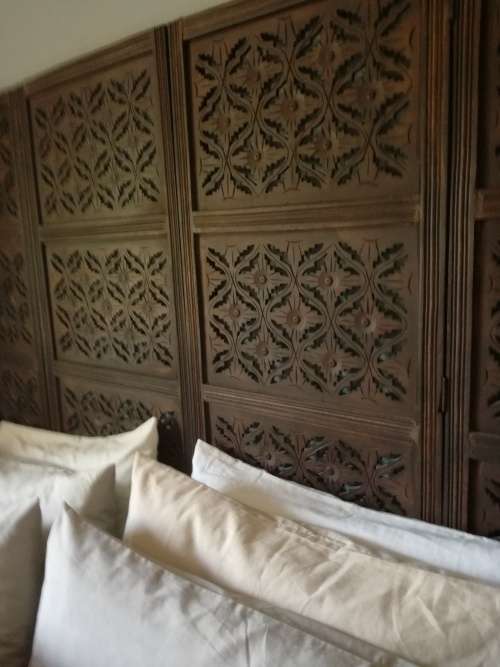 Wooden 4 panel screen