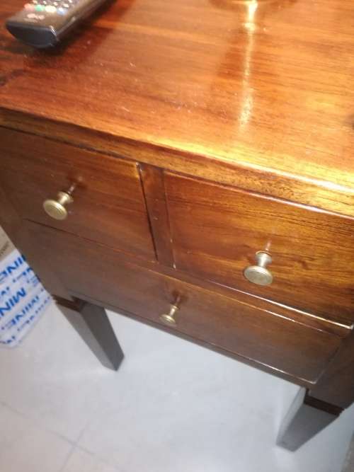 2 X solid bedside tables