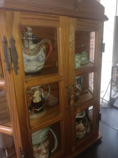 Lovely whatnot wall display cabinet