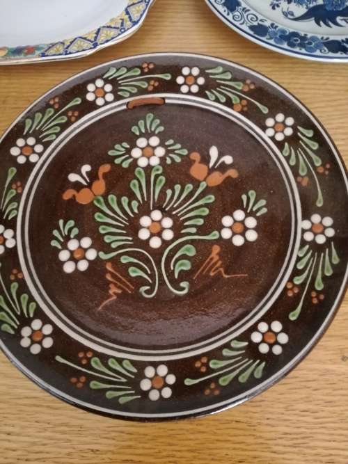 3 X decorative plates Delft etc