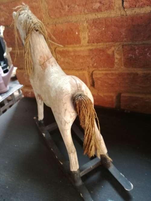 stunning vintage rocking horse