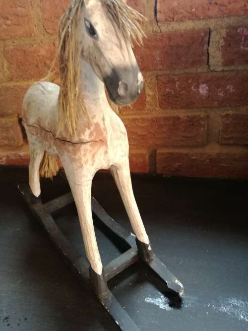 stunning vintage rocking horse