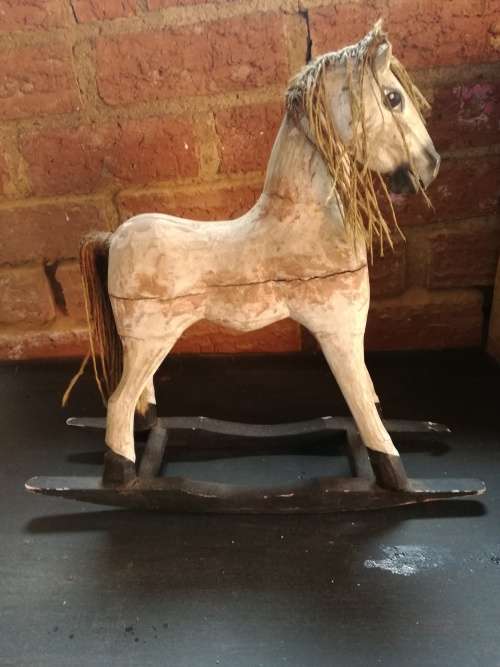 stunning vintage rocking horse