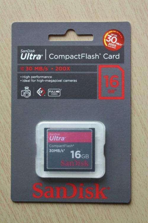 16GB Compact Flash - perfect for high-megapixel cameras! High performance!