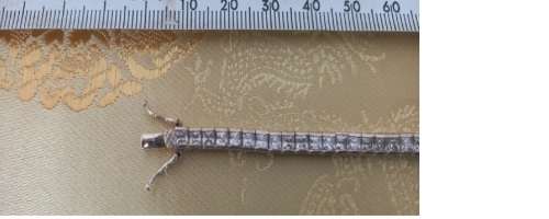 STUNNING TENNIS BRACELET SET WITH SQUARE CUT WHITE CZ IN STERLING SILVER