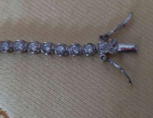 STUNNING TENNIS BRACELET SET WITH ROUND WHITE CZ IN STERLING SILVER