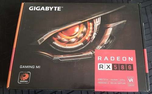 GIGABYTE AMD RADEON RX 580 8GB GAMING MI GRAPHICS CARD (IN GOOD CONDITION - SOLD VOETSTOOTS)
