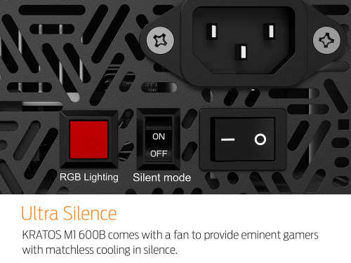 (Brand New Sealed) Gamdias KRATOS M1-600B RGB 600W Power Supply