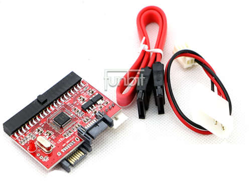 IDE to SATA Converter Adapter + Power Cable + SATA Cable