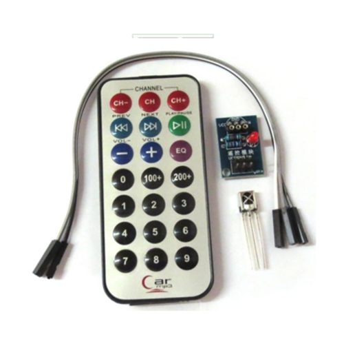 Universal Infrared Remote Control and HX1838 Receiver Head