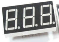 0.56" Super Red Three Digit Seven Segment Display CC