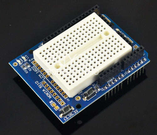 Prototype Shield with Mini Breadboard for Arduino UNO