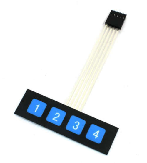 1X4 Matrix Array Membrane Keypad