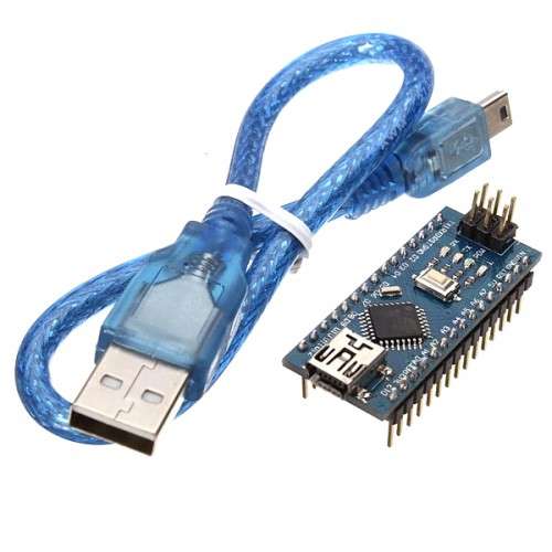 Arduino Nano V3.0 with ATMega328P and CH340G (Compatible) + Free USB Cable included