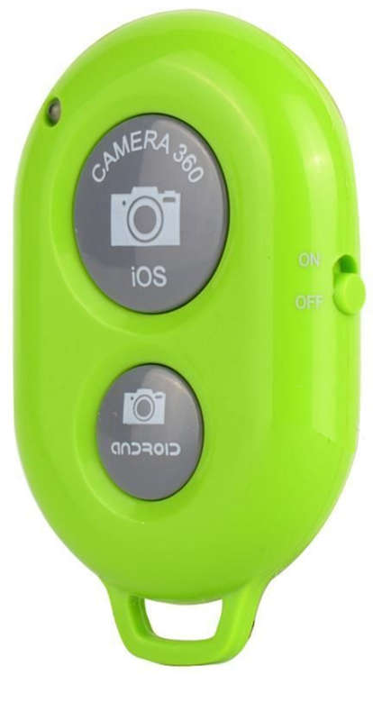 Bluetooth Camera Remote Shutter for iPhone or Android - Green