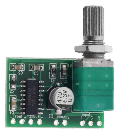 Dual Channel 3W Digital Power PAM 8403 Class D Audio Amplifier Board with Volume Control