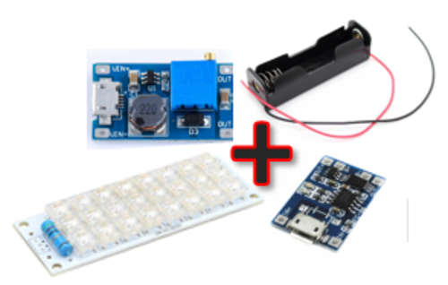 Rechargeable Super Bright 24-LED Panel Kit