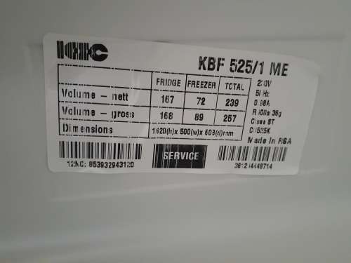 KIC Fridge/Freezer Combo
