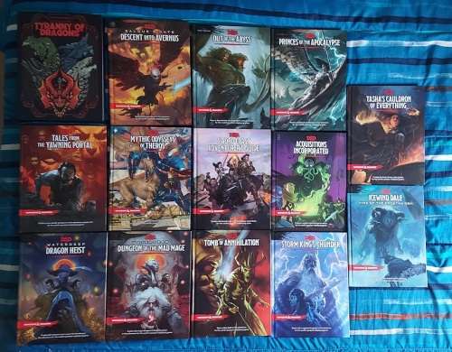 Dungeons and Dragons 5e Rule and Campaign Books