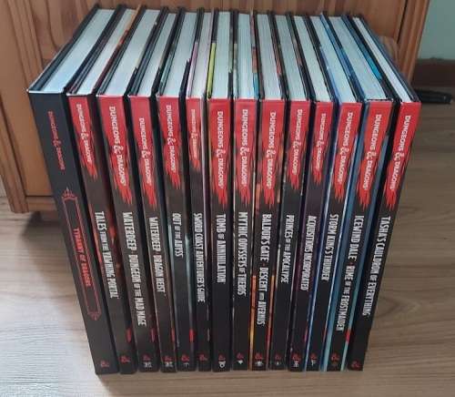 Dungeons and Dragons 5e Rule and Campaign Books
